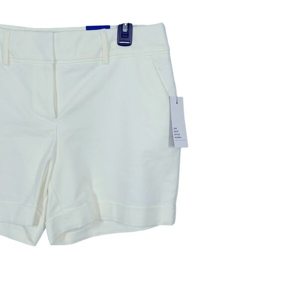 Apt. 9 Mid Rise White Shorts Size 10 NWT - Picture 4 of 9